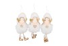 LOULOU WHITE X-MAS HANGER GIRL ASS 8X8X19CM