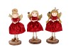 LOULOU RED X-MAS STANDING ANGEL ASS 6X6X17CM