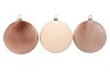 JOYFUL SAND X-MAS BALL VELVET ASS 30CM P/3