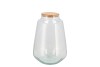 GLASS TERRARIUM WIDE WITH CORK 17X17X25CM