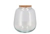 GLASS TERRARIUM SPHERE WITH CORK 19X19X20CM