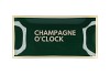 PLATE RECTANGLE CHAMPAGNE O CLOCK 20X10X2CM