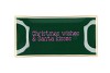 PLATE RECTANGLE CHRISTMAS WISHES 20X10X2CM