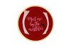 PLATE ROUND MEET ME BY 18X18X2CM