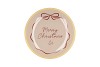 PLATE ROUND MERRY CHRISTMAS 18X18X2CM