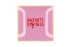 PLATE SQUARE NAUGHTY BUT NICE 8X18X2CM