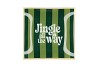 PLATE SQUARE JINGLE ALL THE WAY 18X18X2CM
