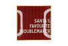 PLATE SQUARE SANTAS FAVOURITE 18X18X2CM