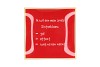 PLATE SQUARE IK WIL EEN MAN ALS 18X18X2CM