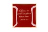 PLATE SQUARE HERES TO MORE 18X18X2CM