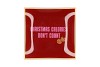 PLATE SQUARE CHRISTMAS CALORIES 18X18X2CM