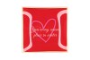 PLATE SQUARE YOURE MY WARM 18X18X2CM