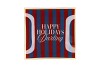 PLATE SQUARE HAPPY HOLIDAYS 18X18X2CM