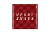 TILE MERRY XMAS RED 10X10X1CM