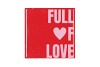 TILE FULL OF LOVE RED 10X10X1CM