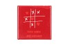 TILE YOU WON MY HEART RED 10X10X1CM