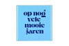 TILE OP NOG VELE MOOIE JAREN BLUE 10X10X1CM