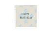 TILE HAPPY BIRTHDAY WHITE 10X10X1CM