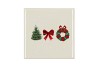 TILE TREE BOW WREATH SAND 10X10X1CM