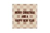 TILE MERRY CHRISTMAS AND A SAND 10X10X1CM