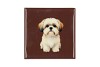 TILE DOG BROWN 10X10X1CM