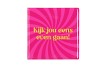 TILE KIJK JOU EENS EVEN GAAN PINK 10X10X1CM
