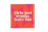 TILE GIRLS JUST WANNA HAVE FUN ORANGE 10X10X1CM
