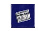 TILE NEWS PAPER BLUE 10X10X1CM