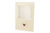 GIFT TILE CARD HEART NUDE 21X14X1CM