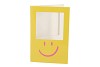 GIFT TILE CARD SMILEY YELLOW 21X14X1CM
