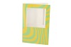 GIFT TILE CARD PRINT GREEN/YELLOW 21X14X1CM