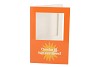 GIFT TILE CARD OMDAT JIJ HET ORANGE 21X14X1CM