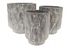 MONTY GREY POT TALL S/3 41X40/24X37/27X33M