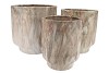 MONTY SAND POT TALL S/3 41X40/24X37/27X33M