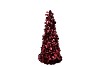THREE TINSEL BURGUNDY RED 46CM