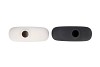 ELIN WHITE BLACK VASE ROUND ASS 11X31X31CM