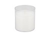 CANDLE RUSTIC PILLAR WHITE PLASTIC HOLDER 6X7CM