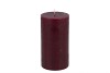 CANDLE RUSTIC PILLAR BURGUNDY 7X13CM