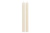 CANDLE RUSTIC DINNER OFFWHITE S/2 3X25CM