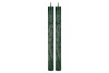 CANDLE RUSTIC DINNER GREEN S/2 3X25CM