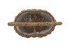 SEAGRASS FLOWER BASKET W HANDLE OVAL 20X14X33CM