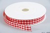 RUBAN CARREAUX VICHY ROUGE 1,5CM PAR 25 MÈTRES
