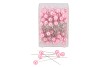PERLES ÉPINGLES ROSE 1CM X6,5CM PAR 100 PIÈCES
