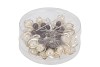 PEARL PINS SILVER COMBI SET OF 36