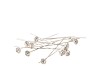 FLOWERMATERIAL DIAMOND PINS SILVER DIA 0.6CM SET OF 12