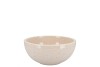 CERAMIC BEIGE STONE BOWL 15X8CM