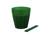 MATÉRIEAU DE FLEURS CACHEPOTS EN PAPIER 14CM VERT FONCÉ PAR 100 PIÈCES
