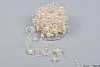 PEARL GARLAND WIDE CREAM A 4 METER