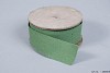 RIBBON COTTON ON A ROLL GREEN 2.8CM A 3 METER