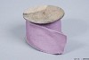 RIBBON COTTON ON A ROLL PINK 4.6CM A 3 METER